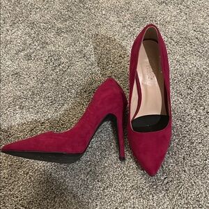 fuchsia high heels Charllotte Russe